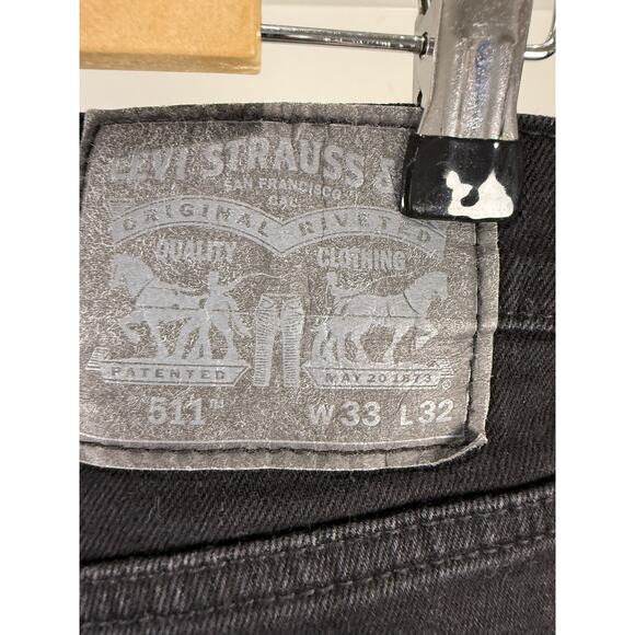 Levi’s 511 Black Tag Men’s Slim Fit Jeans Size 33x32 - Picture 2 of 7